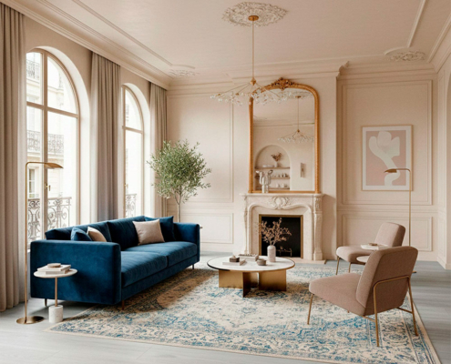 piso-vinilico-spc-ashlar-gray-sala-de-estar-showroom